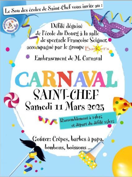 Carnaval de Saint chef le 11 mar 2023