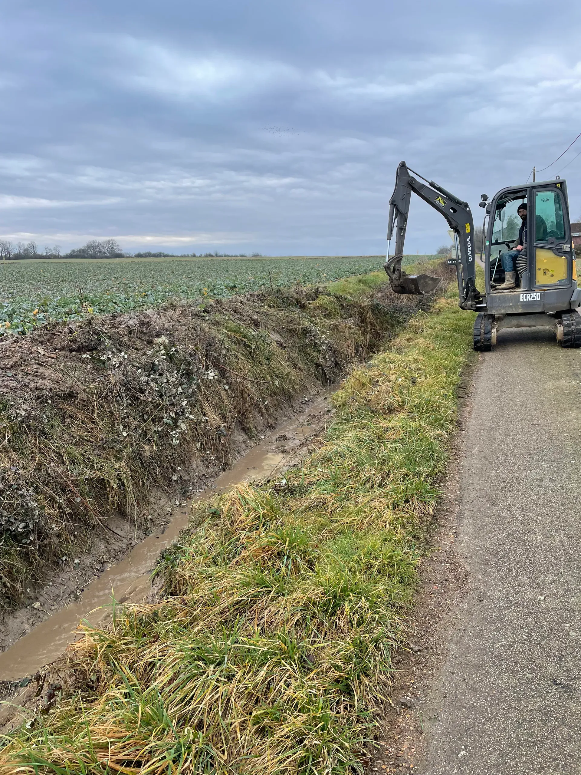 Travaux de voirie aux Peupliers