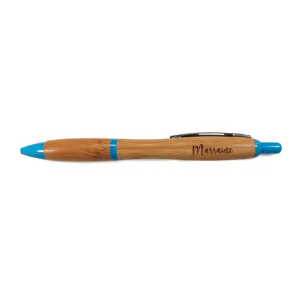 Stylo bleu marrain