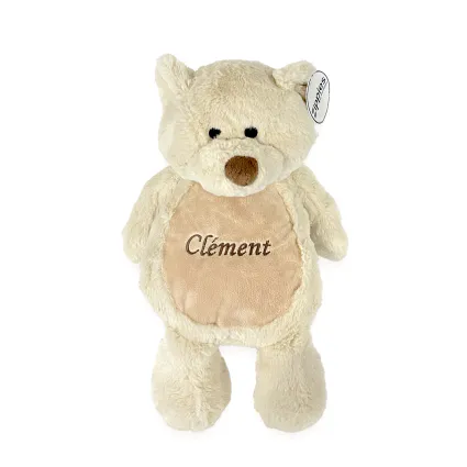 Peluche brode clement