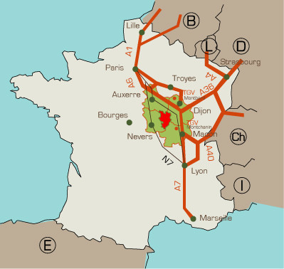 Carte du Morvan