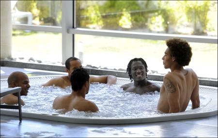 vue générale dans le jaccuzzi