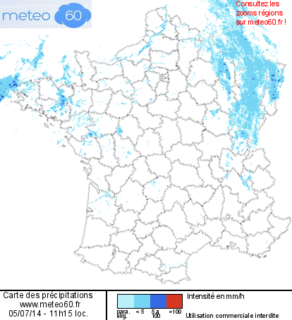 Animation radar france