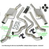 Ford Mustang 05 08 4 6L Dual Muffler Catback Exhaust System 216107