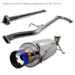 Honda Accord 98 02 2D Stainless Catback Exhaust Tit Tips 223673
