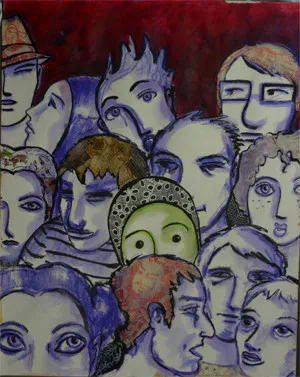 Foule violet