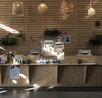 Amenagement bois leclerc caisses