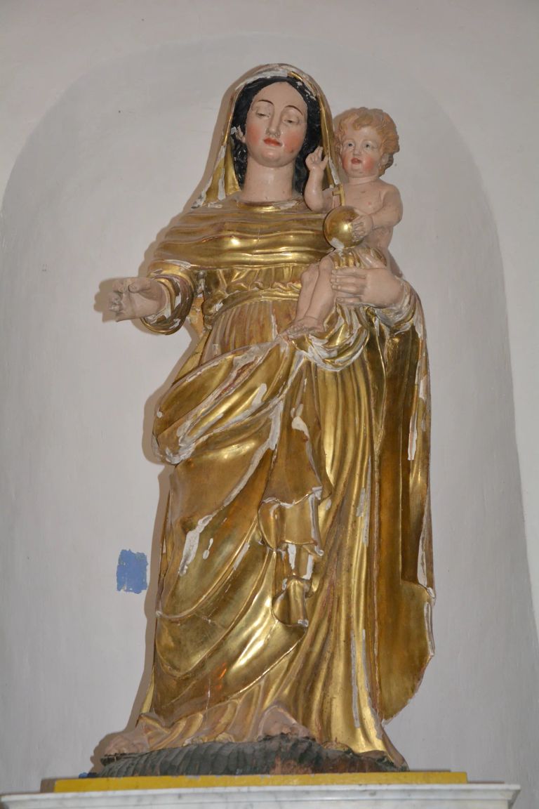 Vinezac patrimoine eglise statue dsc 0629
