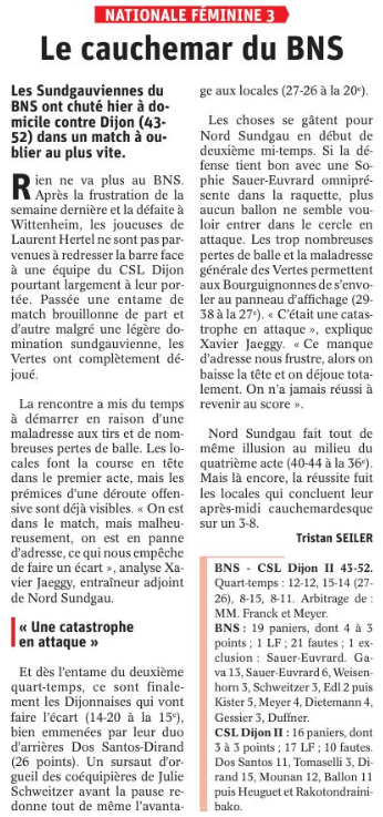 Le cauchemar du BNS