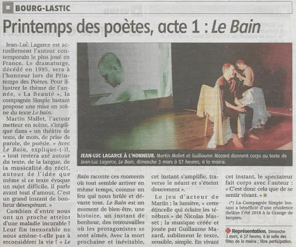 La montagne 1 mars 2019