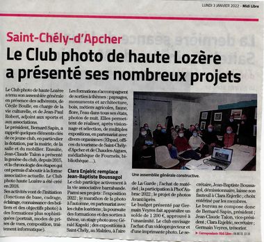 Article-presse-photo-club-Midi-Libre-3-janvier-2022