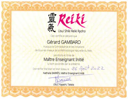 Attestation initiation reiki 4 gerard gambaro reiki connexion 1024x600