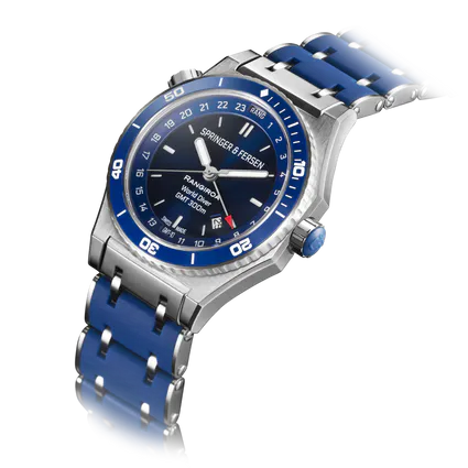 3 4 deep sea blue cuir