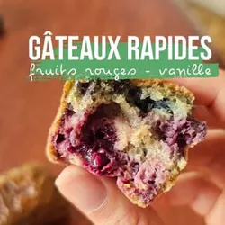🍒 Gâteaux fruits rouges vanille