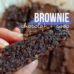Brownies chocolat coco