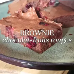 Brownies chocolat fruits rouges