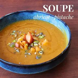 Soupe abricot pistache