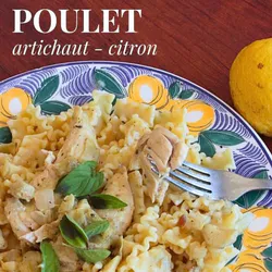 Poulet artichaut citron