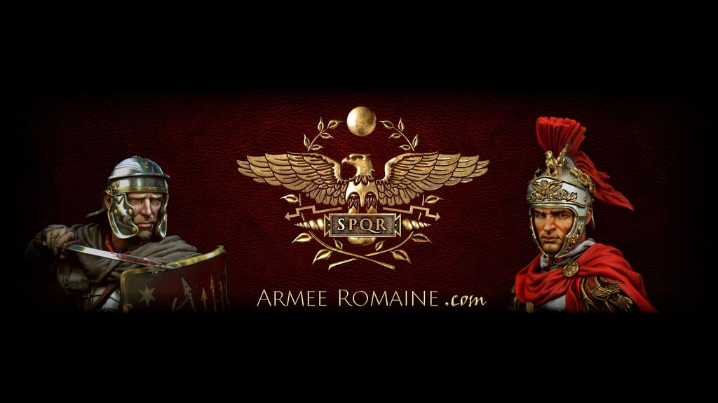 Image logo site web armée romaine
aigle dorée de la légion avec buste de général et de soldat