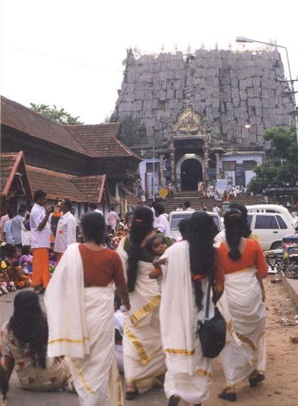 Le quartier du Temple à Trivendrum (Kerala) Inde du Sud