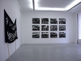 David Ter-Oganyan, "Manifestations", series of twelve digital prints on canvas, 90x70 cm, banner, 2007. Courtesy: the artist