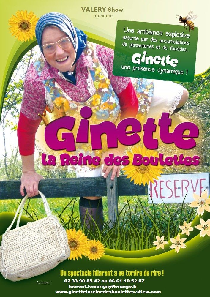 Affiche ginette valery show