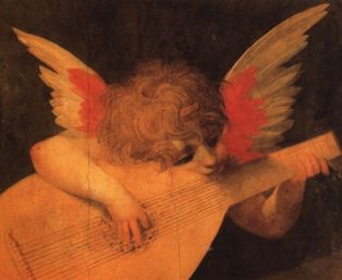 Rosso Fiorentino 1494 1540 Musican Angel ca 1520 Galleria degli Uffizi Firenze