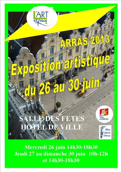 Affiche expo l Art et Vous juin 2013
