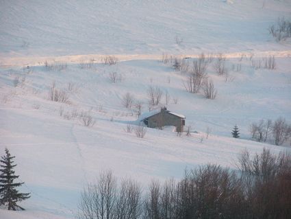 Le chalet en paysage de neige hohneck 18 03 06