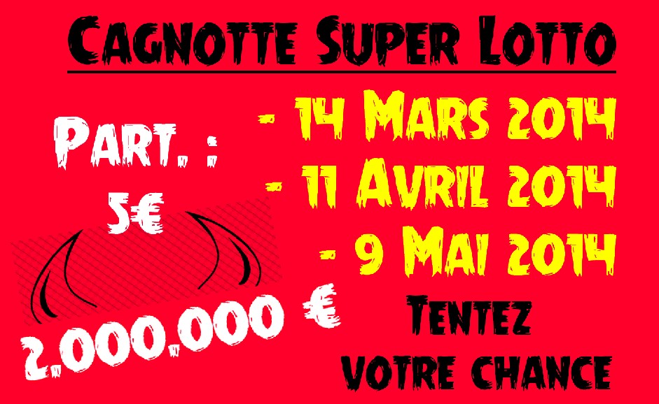 Cagnotte Super Lotto