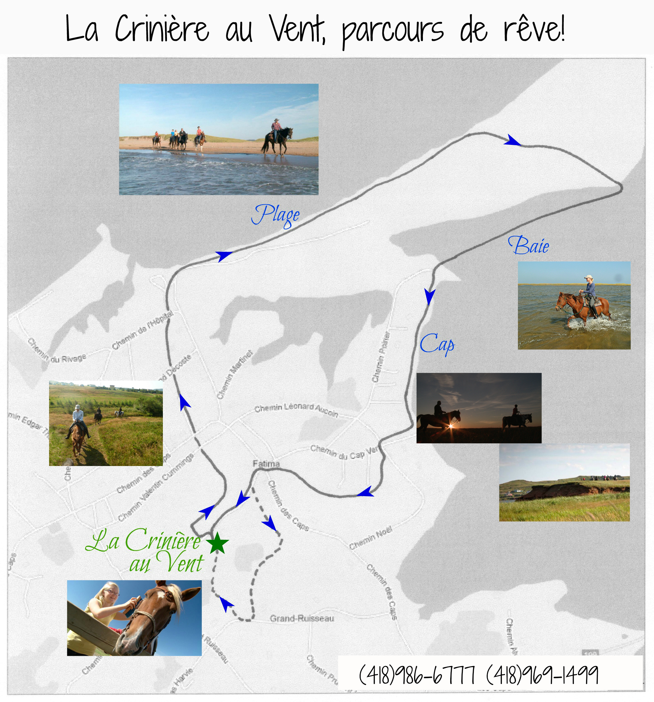 Les paysages défilent sous vos yeux! 360 degrés de bonheur!