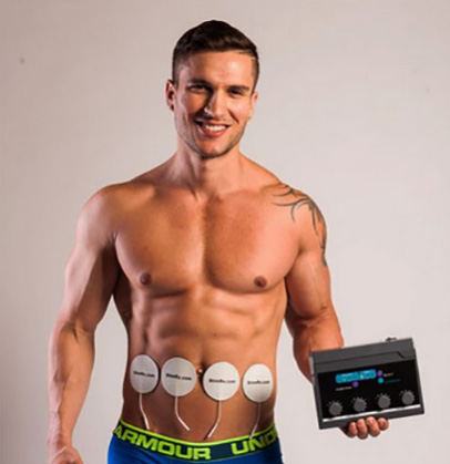 les bodybuildeurs apprécieront l'éléctrostimulateur en complément de l'entrainement de musculation  