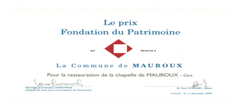 Diplome Fondation du Patrimoine image