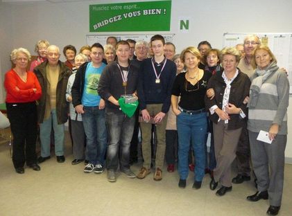 2013 : Guillaume Coutey et Nicolas Giudici : Champions de France 2013 des Ecoles de bridge Niveau SEF