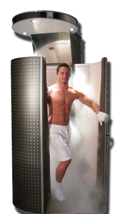 caisson d'un cryosauna individuel pouvant atteindre une température de -120 
à - 160°C 