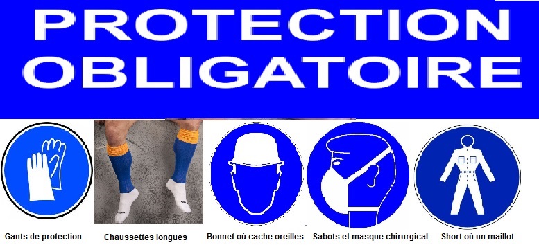 listes des équipements de protections pour effectuer une séance de cryothérapie où de cryosauna 