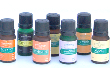 exemples de flacons d'huiles essentielle pour le sauna 
et le hammam  