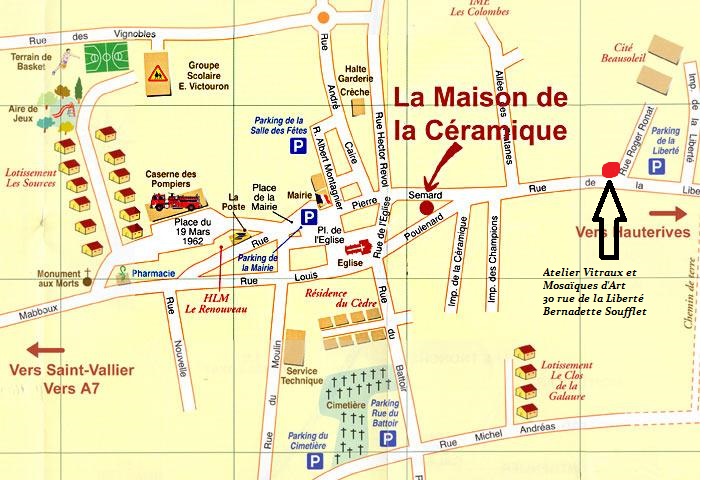 Plan village st uze