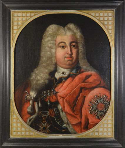 Portrait portret XVIIeme perruque antique noble