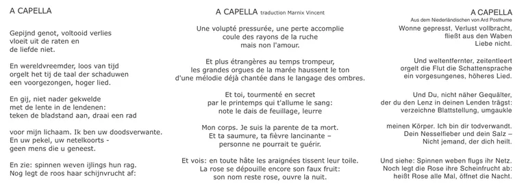 A capella uit sprekende gelijkenis