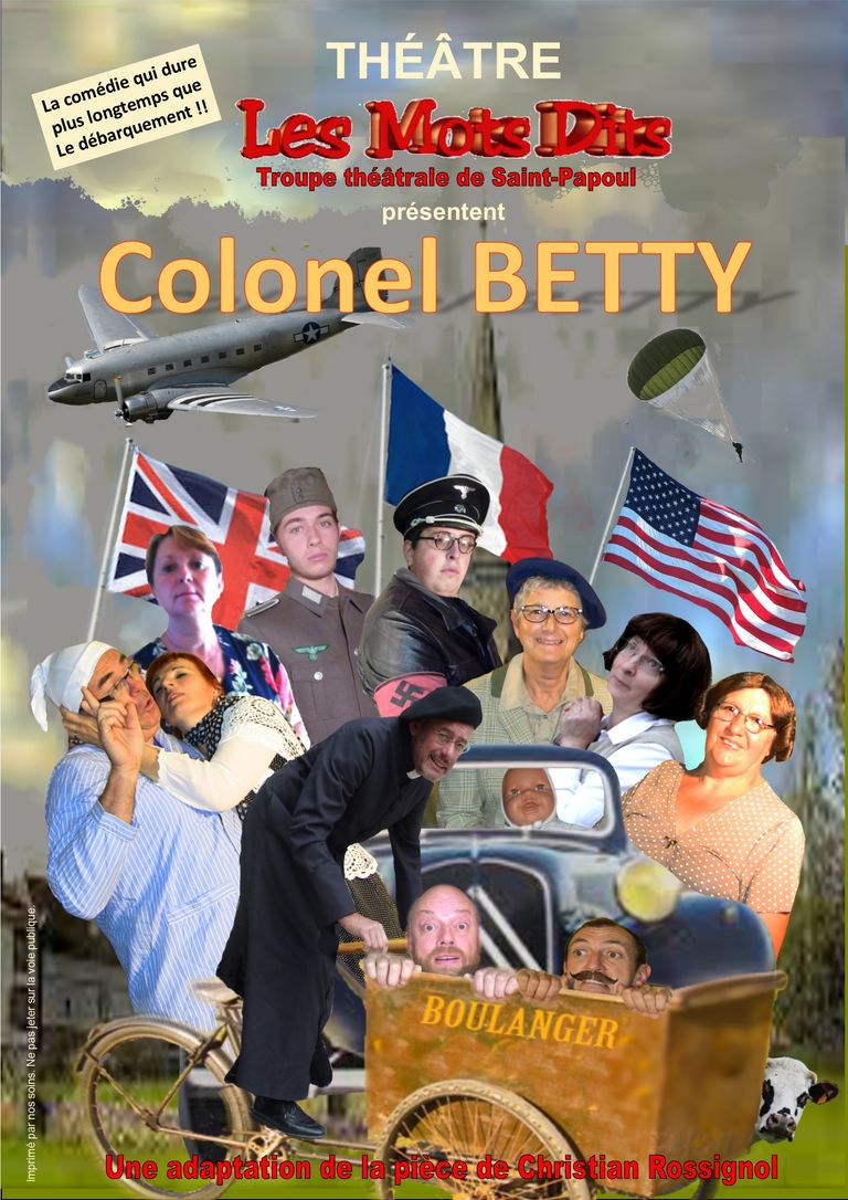 Affiche colonel betty a3 original 11 10 2015