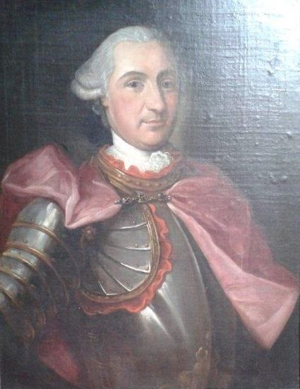Portrait armure chevalier noble peinture antique
