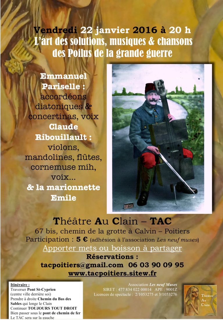 Chansons poilus affiche tac