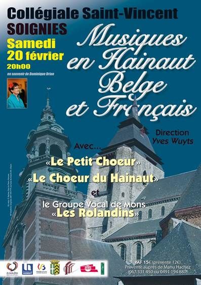 Musiques en Hainaut belge et français - Soignies - 20/02/2016