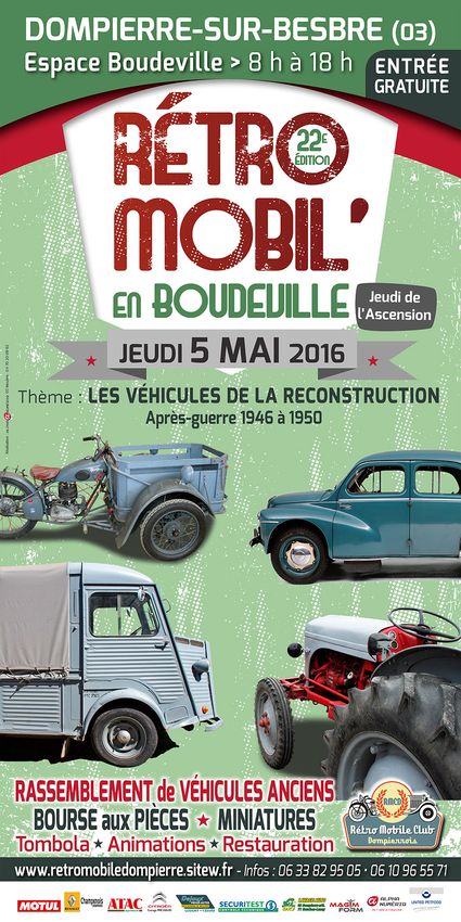 RMCD RetroMobil enBoudeville2016 Affiche2