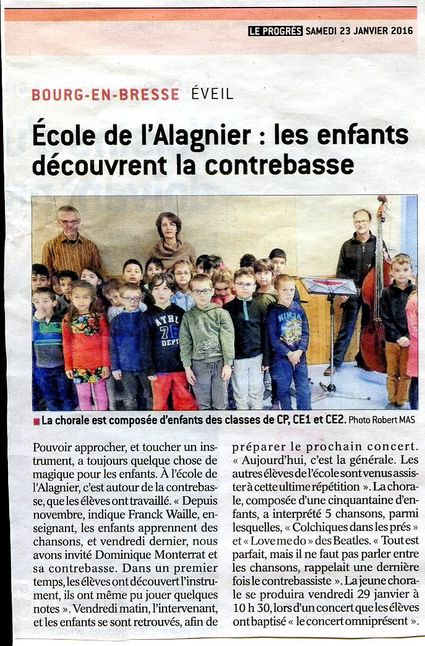 Article Chorale Alagnier Le Progre s