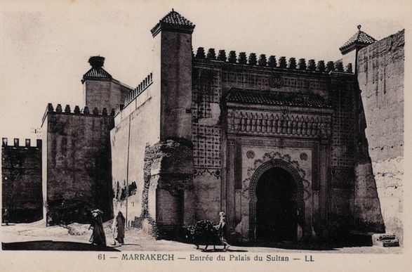 Marrakech entree du palais du sultan