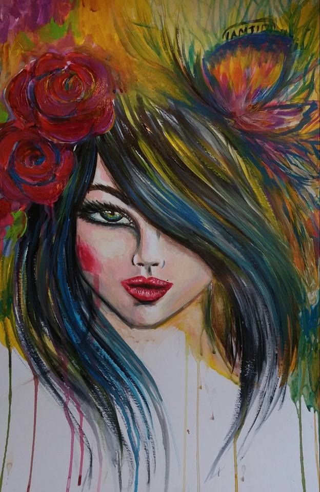 "Colourful lover"
Acrylic on paper
Original artwork by Sara 
Tamjidi vendu
Dimension: 50x32
