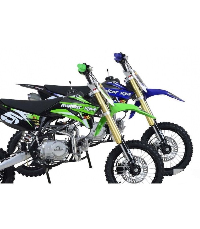 Moto malcor xm 125 vert bleu 1