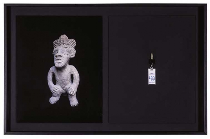 Eduardo Abaroa, [Mexico D.F., 1968], Archeological Insertion, 2012, Collage, 60.4×93.4×5.5. Photography: Andres Arranz. Foundation ARCO, Madrid
